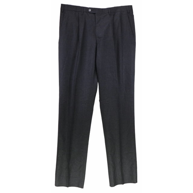 Vigano Men's 957 Dark Grey CL42 Wool Pants Dress - 38
