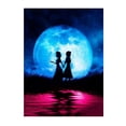 thumbnail image 1 of Disney Diamond Painting Mickey Et Minnie Shadow Moon Full Diamond Embroidery Cross Stitch Kit Home Decoration Gifts For Childrensquare 20x25cm Gao Jinjia LED, 1 of 2