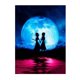 thumbnail image 1 of Disney Diamond Painting Mickey Et Minnie Shadow Moon Full Diamond Embroidery Cross Stitch Kit Home Decoration Gifts For Childrensquare 45x60cm Gao Jinjia LED, 1 of 2