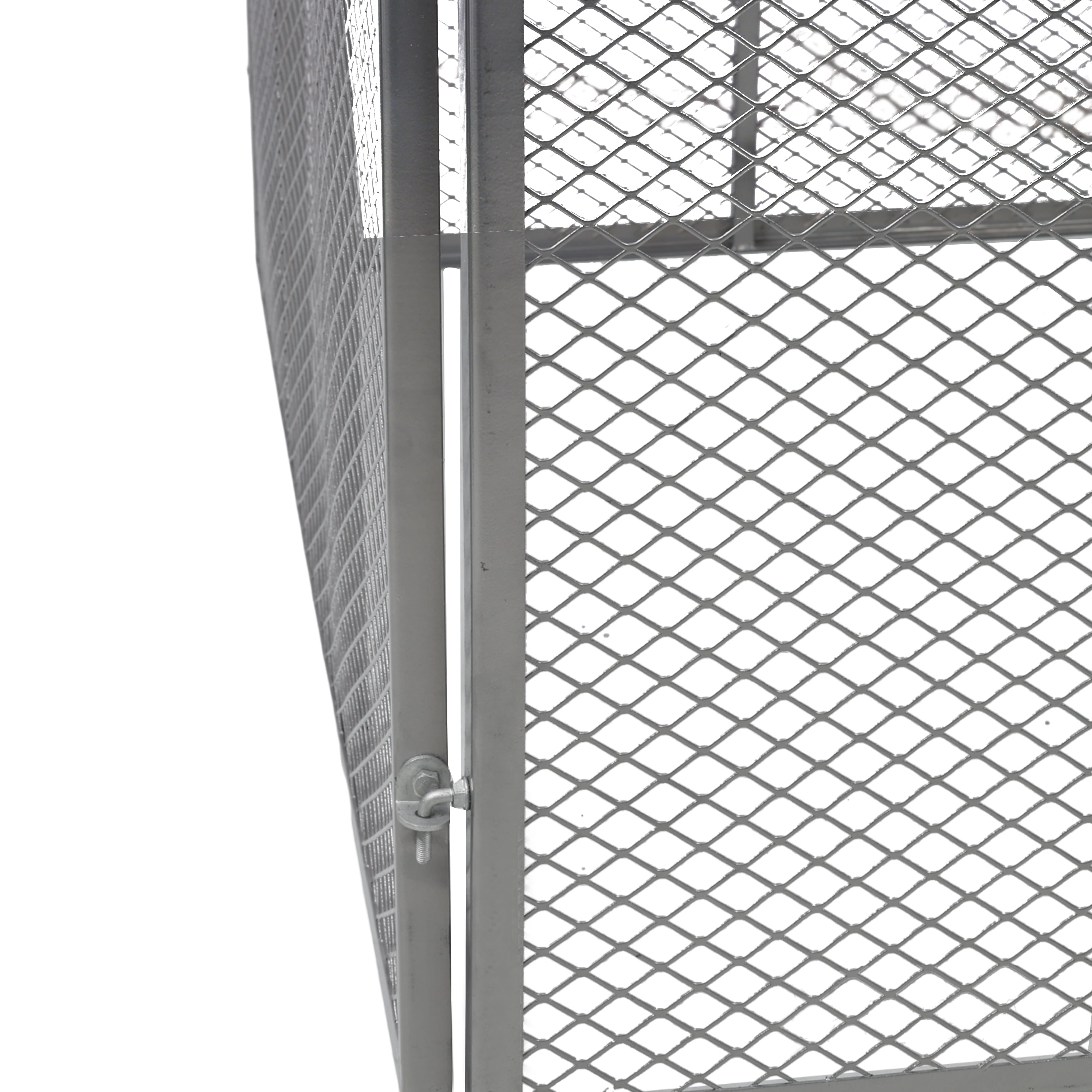 172 Gallon Large Square Metal Wire Mesh Compost Bin, Rust‑Proof Powder‑Coated Outdoor Composter, Easy Tool‑Free Assembly for Yard Leaves Grass Clippings Kitchen Scraps