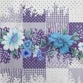 thumbnail image 1 of oneOone Viscose Chiffon Purple Fabric Asian Floral With Texture Sewing Fabric By The Yard Printed Diy Clothing Sewing Supplies 42 Inch Wide, 1 of 4