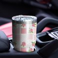 thumbnail image 5 of 30oz Pioneer Flower Floral Print Pattern Tumbler, Double Wall Vacuum Insulated Cup, BPA-Free Leak Proof Lid & Reusable Straws, Hot 12h, Cold 34h, 5 of 6