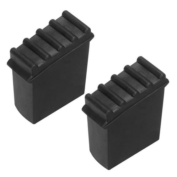 Uxcell Ladder Feet Mat, Step Ladder Foot Mat Non-Slip Rubber Ladder Accessories Replacement, Black, 2Pack