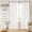 Dark Grey, variant on Tan Beige Linen Semi Sheer Curtains 105 Inch Length 2 Panels Grommet Top Drapes for Living Room Patio Sliding Door Farmhouse Decor