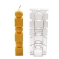 thumbnail image 2 of Molde de vela de plástico duro de varilla larga, varilla larga puntiaguda, retorcida, rejilla cónica, molde de vela de columna romana, 2 of 4