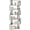 White, variant on Kuublock Bookshelf S-Shaped Geometric 4-Tier Narrow Freestanding Decorative Storage, Black