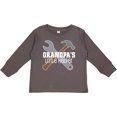 thumbnail image 3 of Inktastic Grandpa's Little Helper Boys Long Sleeve Toddler T-Shirt, 3 of 5