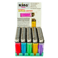 King Classic Disposable Butane Lighters Assorted Colors 50 Lighters