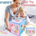 thumbnail image 1 of AMERTEER BuleStore Tambour à Main pour Bébé Jouet Musical Hexagonal Éducation Précoce, 1 of 6