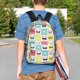 thumbnail image 4 of Easygdp Cute French Bulldog Mochila Ligera de 15 Pulgadas para Estudiantes, Mochila Cómoda para la Escuela y Viajes, Correas Ajustables, 4 of 6