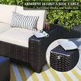 thumbnail image 5 of 6 Pieces Patio Furniture Set, Outdoor Sectional Sets, Beige, 5 of 11