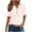 Pink, variant on Women's Short Sleeve Eyelet Shirts Casual Summer Drawstring Hoodies Tops Button Front V Neck T-Shirts Tops