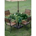thumbnail image 3 of Outdoor Tablecloth with Umbrella Hole and Zipper, Christmas Tree Green Square Table Cloth 60x60 Inch Waterproof Tablecloth, Winter Snowflakes Xmas Pine Tree Picnic Table Cover for Patio Camping, 3 of 7