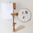 thumbnail image 6 of Universal Embroidery Lap Stand High Adjustable Wooden Stand Embroidery Hoop Lap Stand Solid Beech Wood Stitch Rack Holder, 6 of 8