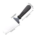 thumbnail image 2 of SANAG Stainless Steel Pizza Peel Pie Server Cake Spatula Scraper with Plastic Handle Baking Flatware, Black, 2 of 8