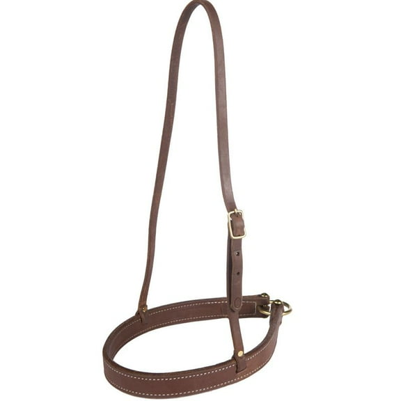Berlin Custom Leather Noseband Hermann Oak Halter Bolts Oiled H915