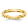 thumbnail image 1 of Real 14kt Yellow Gold 3mm Comfort-Fit Band Size: 5; for Adults and Teens; for Women and Men, 1 of 4