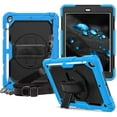 thumbnail image 1 of iPad 9th Generation Case iPad 8th/7th Generation Case with Screen Protector Pencil Holder 360 Stand Hand Strap Kids Shockproof Heavy Duty Rugged Cover for iPad 10.2 2021/2020/2019, 1 of 7