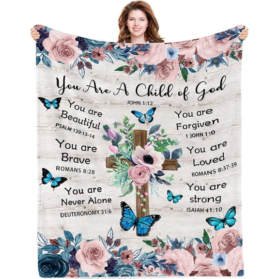 Christian Gifts for Women Faith, Catholic Gifts, Faith Based Gifts, Baptism Gifts for Women, Bible Gifts for Women, Christian Gifts for Women Blanket on Birthday, Christmas