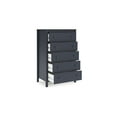 thumbnail image 4 of Signature Design by Ashley Simmenfort 5 Drawer Tall Dresser, Navy Blue, 4 of 9