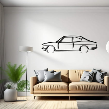 

RX2 1972 Detailed Car Silhouette Metal Wall Art
