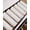 Brown, variant on Black Stripe Stair Treads for Wooden Steps Indoor Runner Rug Carpet, Modern Rustic Horizontal Black Striped 7 Pieces Peel and Stick Staircase Step Treads Covers Washable Throw Door Mats, 30"x8"