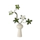 thumbnail image 1 of Decoración de sala de estar, simulación de azalea, arreglo floral falso, jarrón de cerámica blanco, 1 of 7