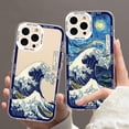 thumbnail image 2 of Funda de teléfono The Great Wave off Kanagawa, carcasa transparente para iPhone 11, 12 Mini, 13, 14 Pro Max Fivean unisex, 2 of 2