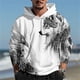 thumbnail image 2 of Sudadera con capucha con estampado de lobo 3D para hombre, nueva moda de primavera y otoño de 2024, sudaderas con capucha, jerséis holgados informales de uso diario para la calle, 2 of 4