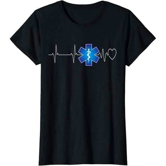 Paramedic Heartbeat EKG Emergency EMT EMS Gift T-Shirt