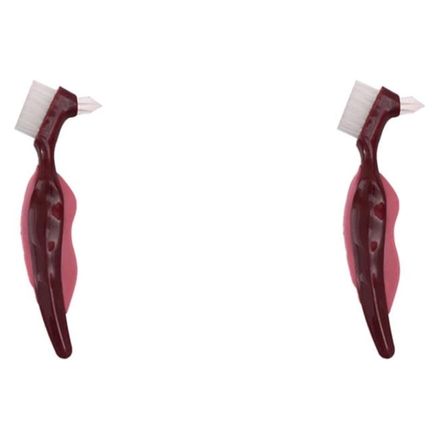 Cepillo para dentadura Soidarity de plástico herramienta de limpieza bucal profesional multicapa