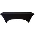 thumbnail image 3 of Banquet Tables Pro Black 8 Ft Rectangular Stretch Spandex Tablecover, 3 of 3
