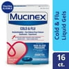 Mucinex Cold & Flu Fast Release Liquid Gels for people with High Blood Pressure & Diabetes, 16ct.