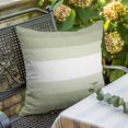 thumbnail image 6 of Throw Pillow Covers, Sage Green Striped 16x16 Pillow Covers for Couch/Sofa/Bed, Modern Farmhouse Stripes Elegant Decorative Square Linen Cushion Pillowcase for Home Decor, 6 of 9