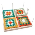 thumbnail image 3 of Tablero de bloqueo de madera para proyectos de tejido y crochet Tablero de tejido hecho a mano para amantes del crochet y los Granny Squares, 3 of 5