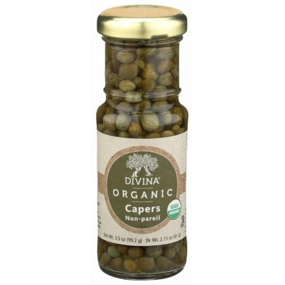 Divina Organic Capers 3.5 oz (Pack of 12)