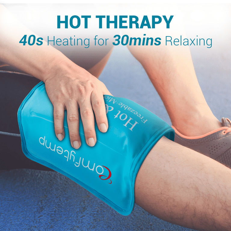 Comfytemp Large Ice Pack for Back Pain Relief, Reusable Gel Back Ice Pack  Wrap for Lower Back Pain, Sciatica Pain Relief, Cold Compress for Lumbar