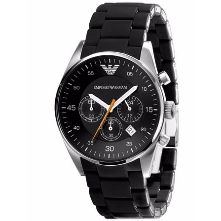 Emporio Armani Sportivo Watch Black / Silver Quartz Analog Men's Watch AR5858