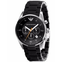 Emporio Armani Sportivo Watch Black / Silver Quartz Analog Men's Watch AR5858