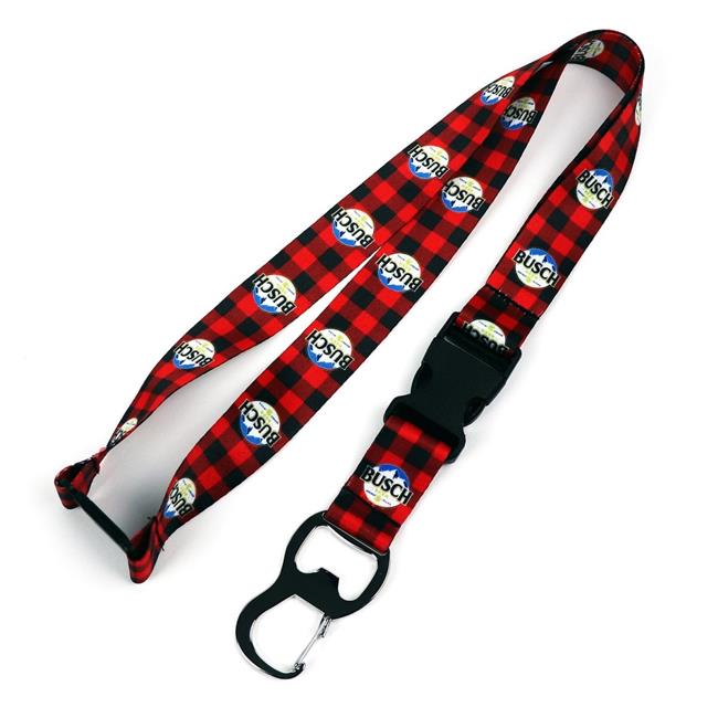 Busch 46590 Busch Beer Plaid Lanyard