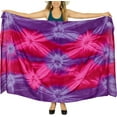 thumbnail image 4 of HAPPY BAY Women's Beachwear Summer Bikini Wraps Beach Wrap Sarong Swimwear Swim Cover up Skirt Bathing suit Swimsuit Pareo Coverups for Women One Size Lilac, Tie Dye, 4 of 5