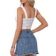 thumbnail image 3 of TOP Floral Lace Sin Mangas Y2K Corto para Salir Fiesta S Blanco, 3 of 6