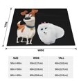 thumbnail image 4 of Manta de aire acondicionado de franela suave de La vida secreta de las mascotas, manta de felpa, manta de cama, manta de sofá para adolescentes, niños, niñas, niños, hombres, mujeres, 4 of 8