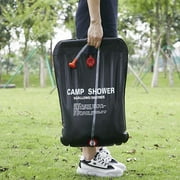 Schanno Camping Shower, 5 Gallon/20L Portable Solar Heating Shower Bag for Outdoor Beach Swimming Traveling Hiking, Black