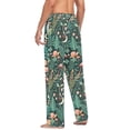 thumbnail image 3 of FORMRS Mens Pajama Pants with Pockets Soft Cotton Sleepwear Lounge Bottoms, Sizes S-2XL, Green Vibrant Forest Pattern, 3 of 7