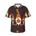 thumbnail image 1 of Balery Fall Gnomes Camisas hawaianas de manga corta para hombre, camisas playeras de corte holgado, camisas de vacaciones con botones,X-Large, 1 of 7
