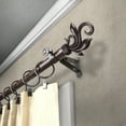 thumbnail image 2 of Pisces 13/16" Bay Window curtain rod 20"-36", 38"-72" - Cocoa,(ABay-74-7), 2 of 4
