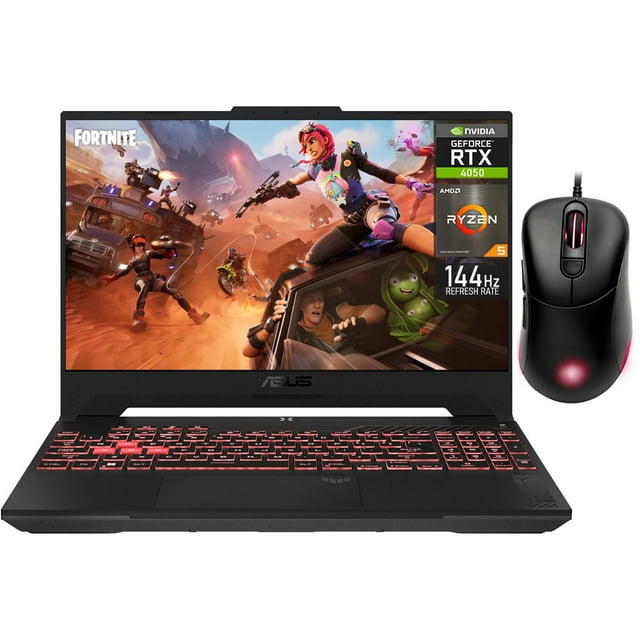Laptop Gamer ASUS TUF Gaming A15 NVIDIA GeForce RTX 4050 AMD Ryzen 5 7535HS 32GB RAM 1.5TB SSD 15.6" Windows 11 Home + Mouse DXT Gaming Teclado en Español gris