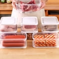 thumbnail image 4 of Fridge Box Holder Kitchen Clear Organiser Cupboard Container W/ Lid Storage, 4 of 8