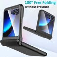 thumbnail image 5 of Compatible Flip Case for Motorola Razr Plus 2023 Case with Screen Protector,Clear Motorola Razr 40 Ultra Case,Electroplating Shockproof Protective Cover Cases for Motorola Razr+ Case 2023,Black, 5 of 7